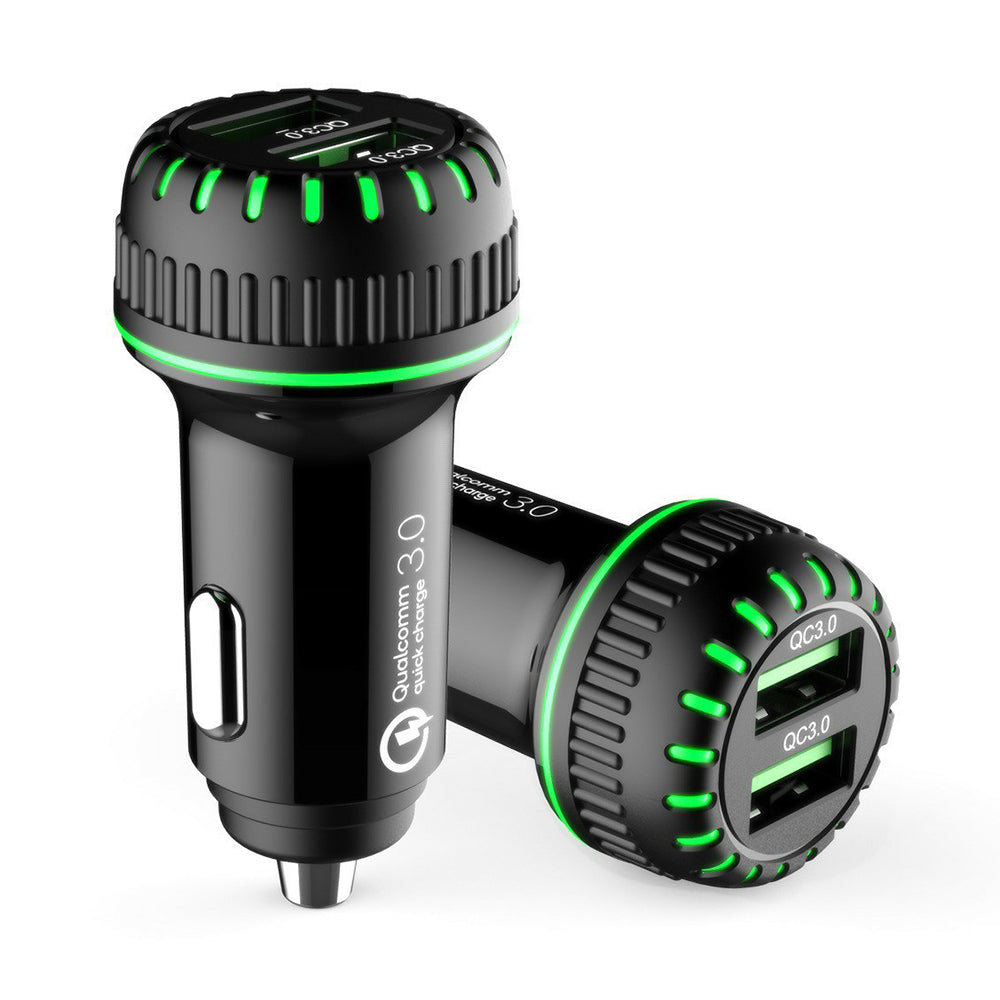 G1S Car Charger 12V-24V Phone Charging Adapter QC 3.0 Dual USB Car Charger G1S Car Charger 12V-24V Phone Charging Adapter QC 3.0 Dual USB Car Charger